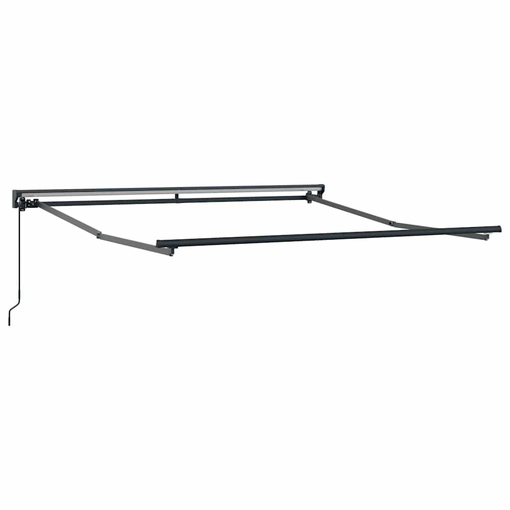 Vidaxxl cadre latéral anthracite 3 x 2,5 m en acier peint par poudrage