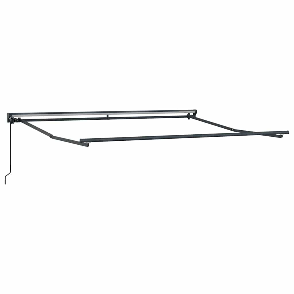 Vidaxxl cadre latéral anthracite 3,5 x 2,5 m en acier peint par poudrage