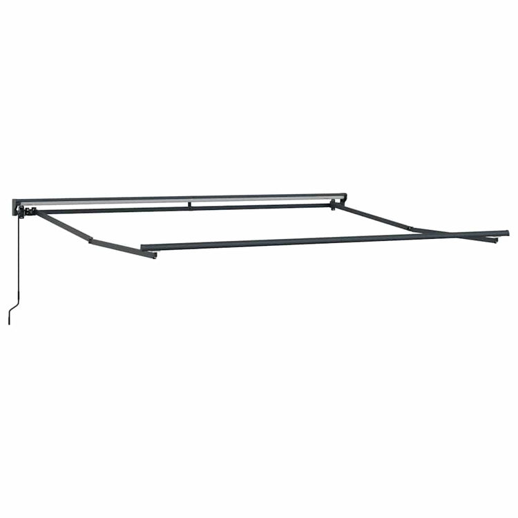 Vidaxxl cadre latéral anthracite 3,5 x 2,5 m en acier peint par poudrage