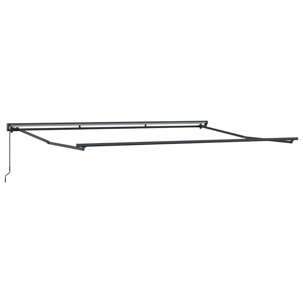 Vidaxxl cadre latéral anthracite 4,5 × 3 m en acier peint par poudrage