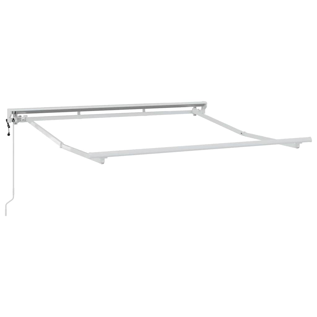 Vidaxxl cadre en soie blanc 2,5 x 2 m en acier thermolaqué