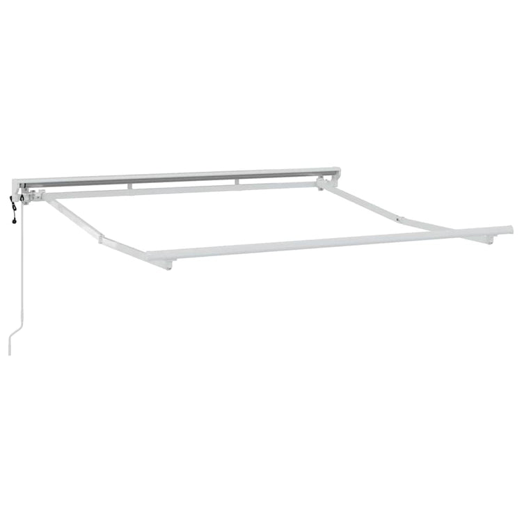 Vidaxxl cadre en soie blanc 2,5 x 2 m en acier thermolaqué