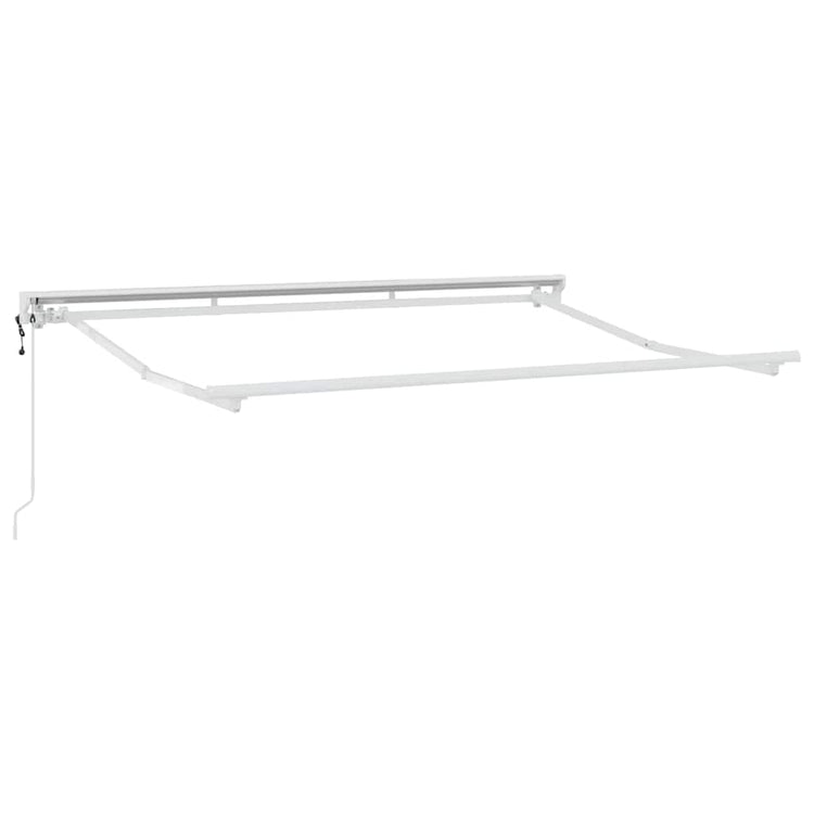 Vidaxxl cadre en soie blanc 3 x 2 m en acier thermolaqué