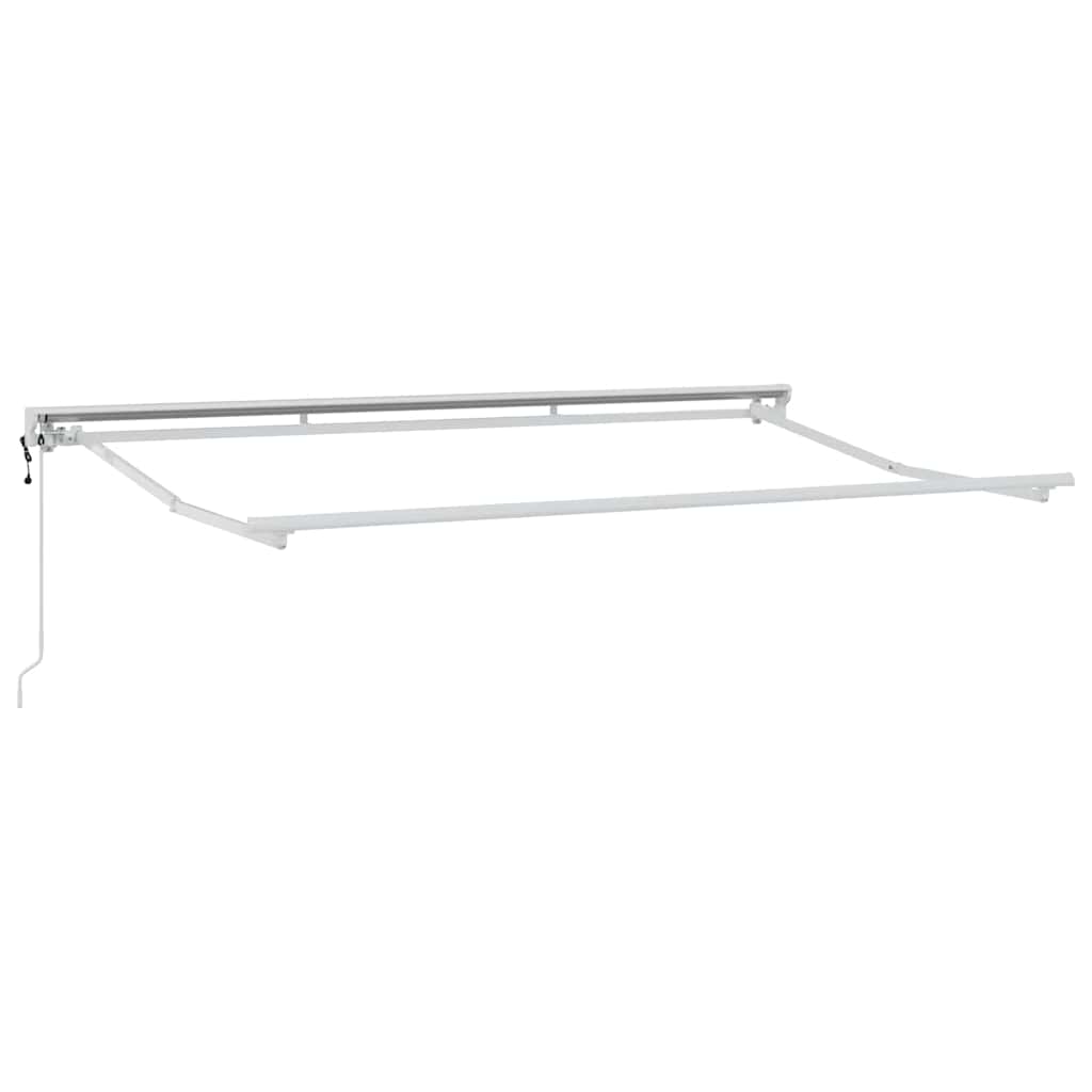 Vidaxxl cadre en soie blanc 3,5 x 2 m en acier thermolaqué
