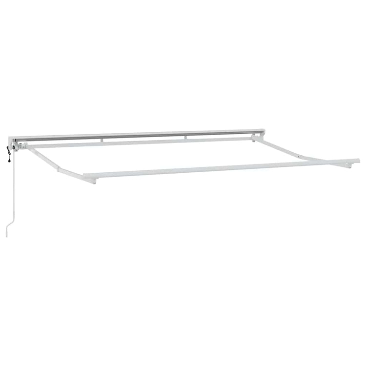 Vidaxxl cadre en soie blanc 3,5 x 2 m en acier thermolaqué