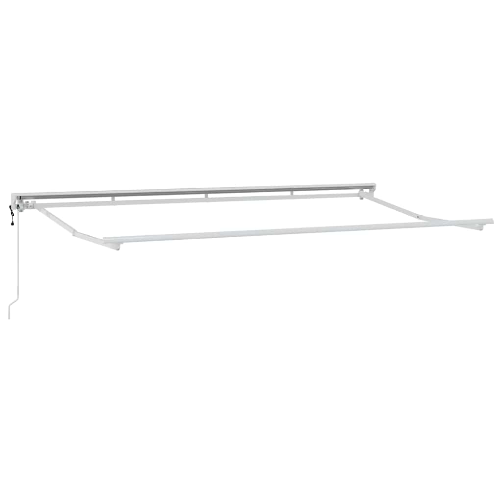 Vidaxxl cadre en soie blanc 4 x 2 m en acier thermolaqué