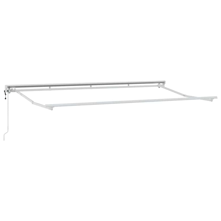 Vidaxxl cadre en soie blanc 4 x 2 m en acier thermolaqué