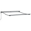 Vidaxxl cadre latéral anthracite 3 x 2,5 m en acier peint par poudrage