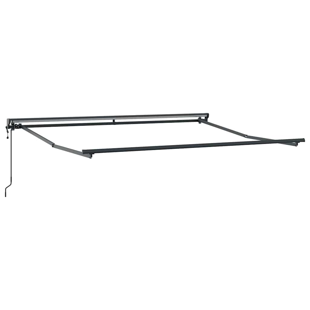 Vidaxxl cadre latéral anthracite 3,5 x 2,5 m en acier peint par poudrage