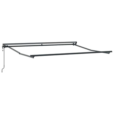 Vidaxxl cadre latéral anthracite 3,5 x 2,5 m en acier peint par poudrage