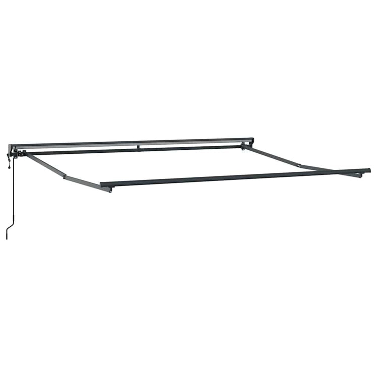 Vidaxxl cadre latéral anthracite 3,5 x 2,5 m en acier peint par poudrage