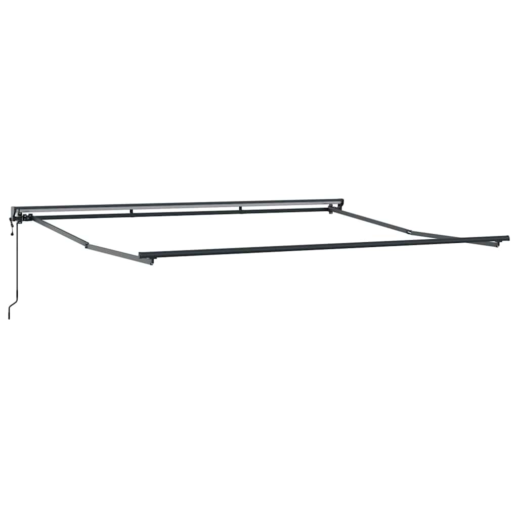 Vidaxxl cadre latéral anthracite 4 × 3 m en acier peint par poudrage