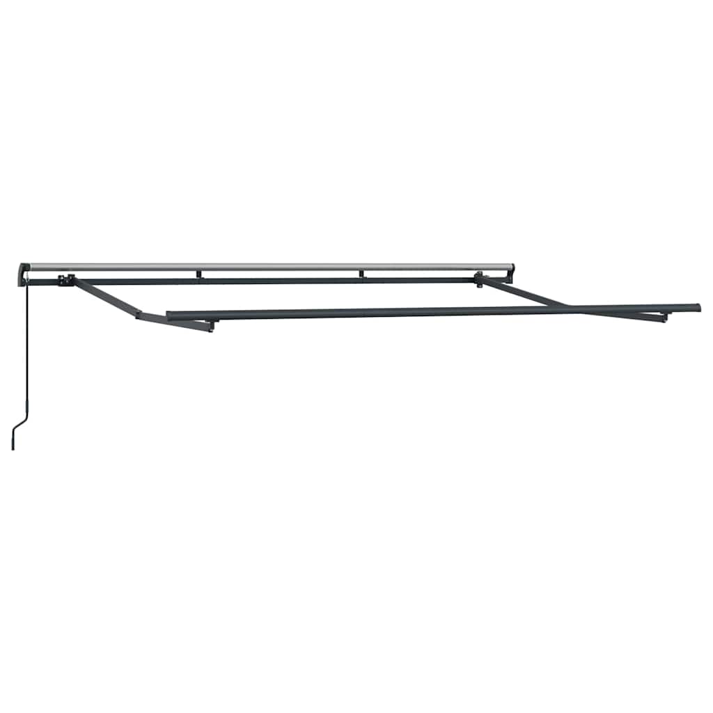 Vidaxxl cadre latéral anthracite 3,5 x 2 m métal