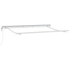 Vidaxxl cadre en soie blanc 3,5 x 2 m métal