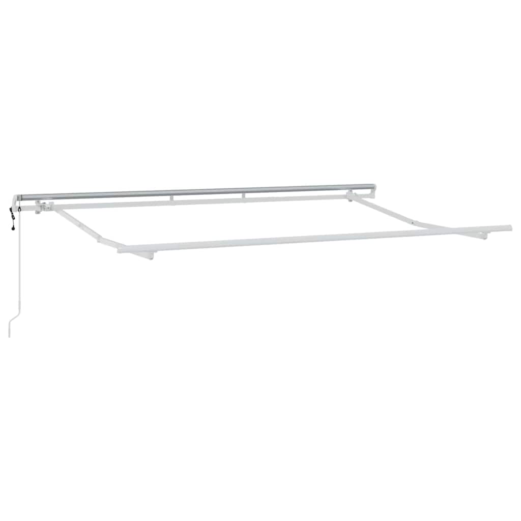 Vidaxxl cadre en soie blanc 3,5 x 2 m métal