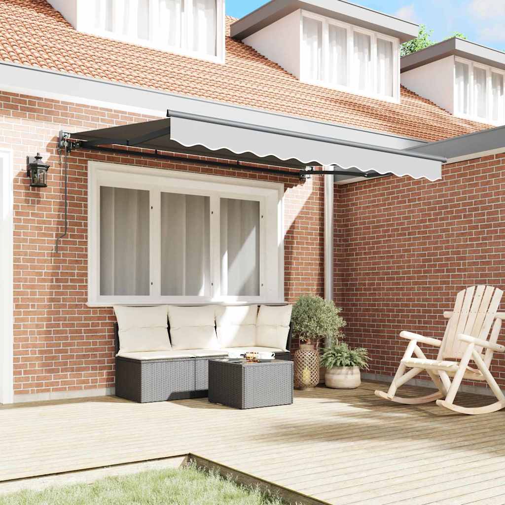 Vidaxxl cadre en soie anthracite 3 x 2 m métal
