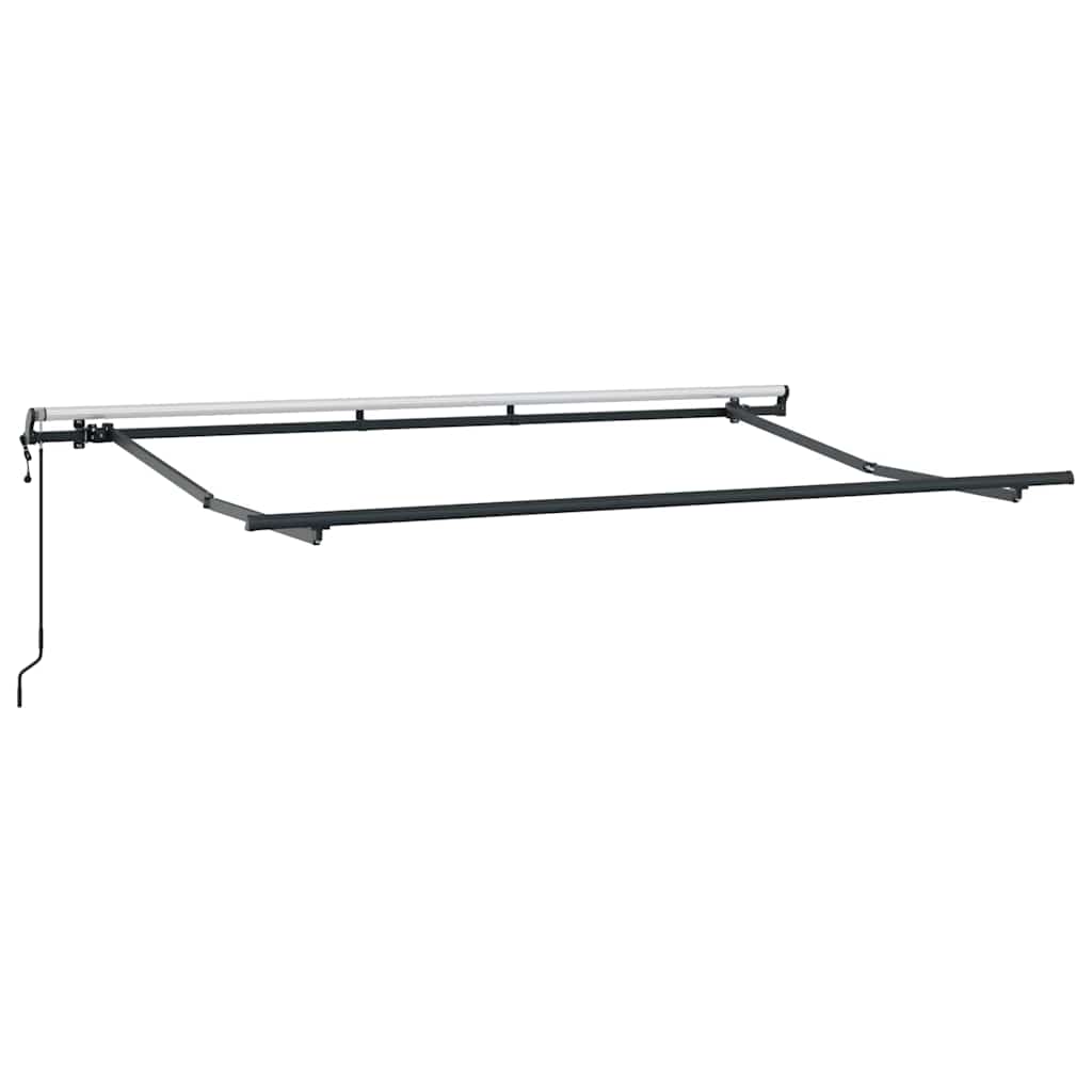 Vidaxxl cadre latéral anthracite 3,5 x 2 m métal
