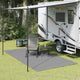 Vidaxx tapis de tente anthracite 800 x 350 cm polyester