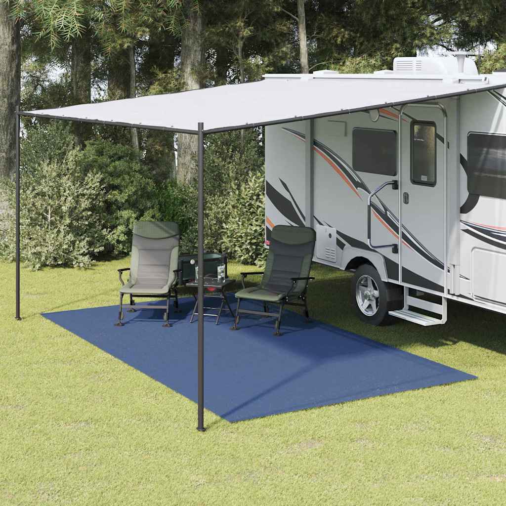 Vidaxx tapis de tente bleu 400 × 350 cm polyester