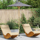 Vidaxxl parasol de jardin gris foncé ø 270 x 260 cm bambou