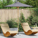 Vidaxxl parasol de jardin gris foncé ø 270 x 260 cm bambou
