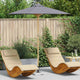Vidaxxl parasol de jardin gris foncé ø 270 x 260 cm bambou