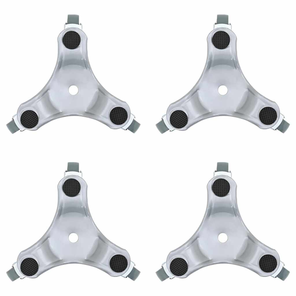 Vidaxxl roulettes pour meubles 4 pcs 16x14,5x5,5 cm acier 180 kg