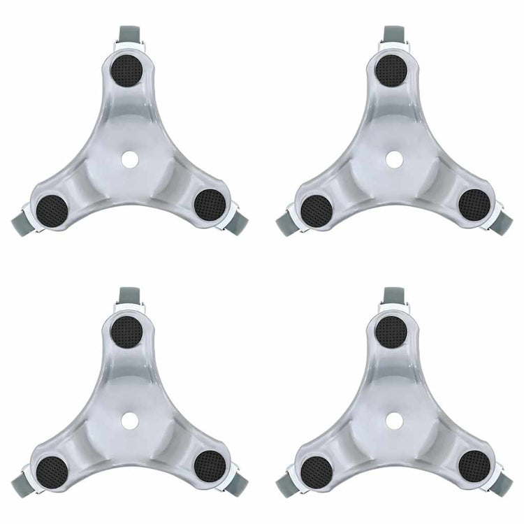 Vidaxxl roulettes pour meubles 4 pcs 16x14,5x5,5 cm acier 180 kg
