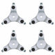 Vidaxxl roulettes pour meubles 4 pcs 16x14,5x5,5 cm acier 180 kg
