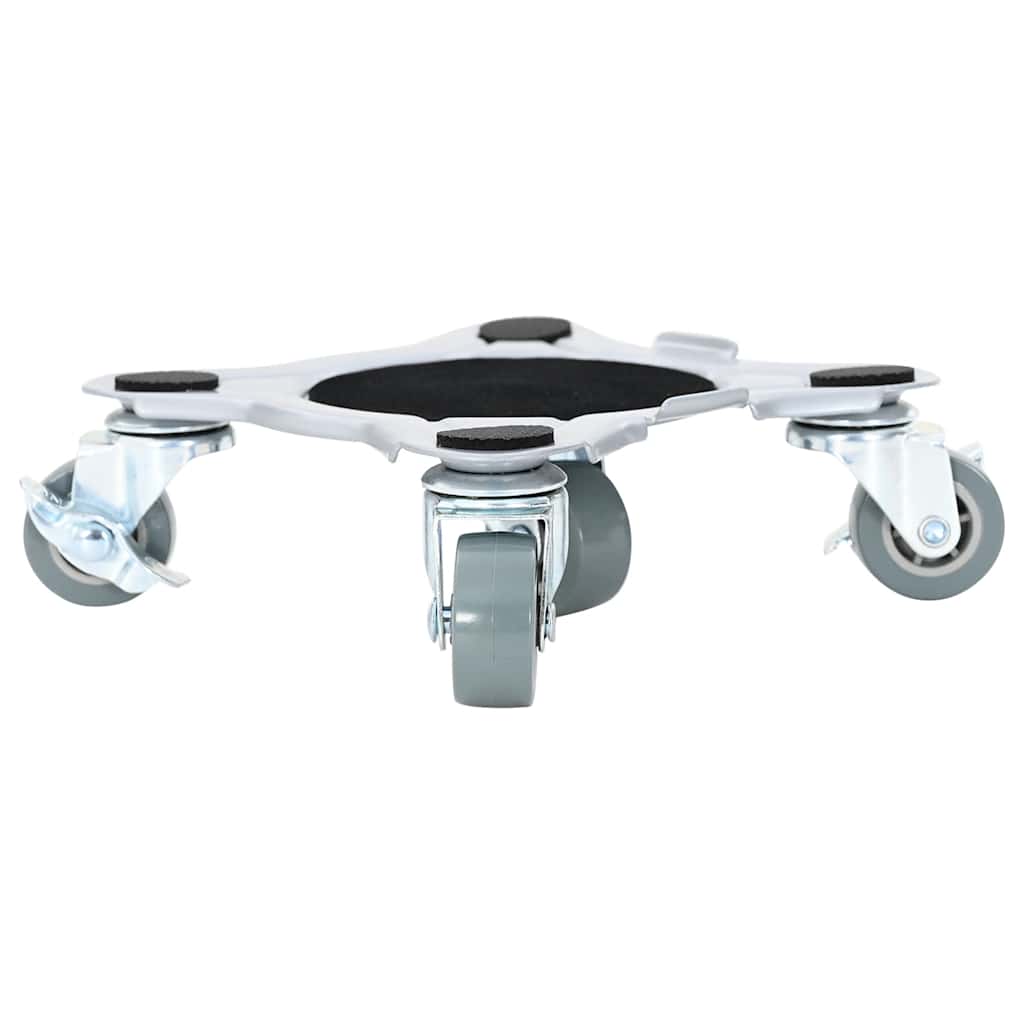 VidaXL roulettes pour meubles 4 pcs avec élévateur 15,5x15,5x5,5 cm acier 1000 kg