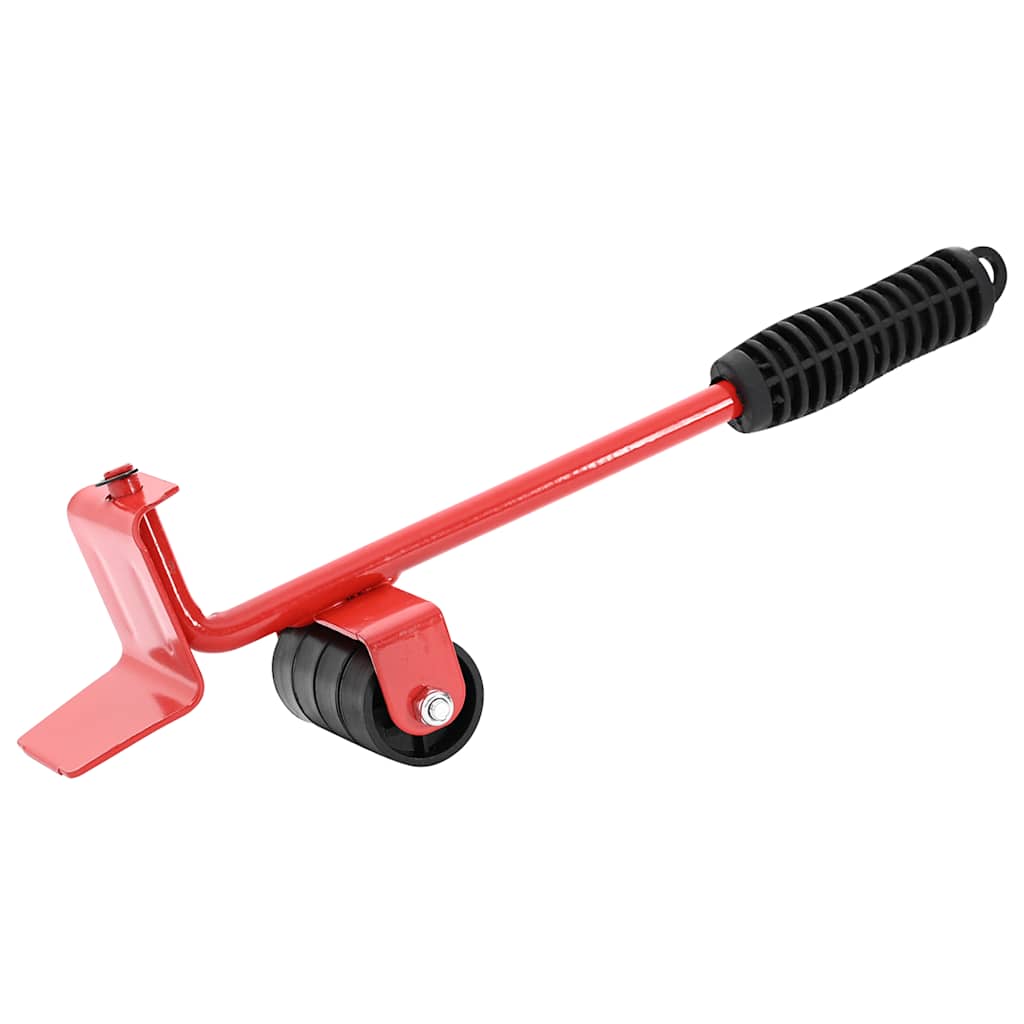 VidaXL furniture rollers 8 pieces with lifters 9.8x7.5x3 cm 150 kg red