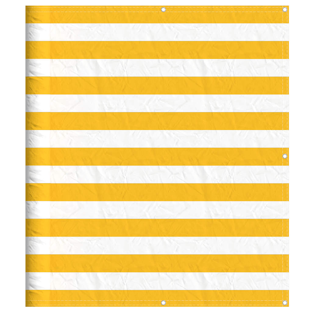 Vidaxx paravent de balcon rayé jaune et blanc 120x700 cm