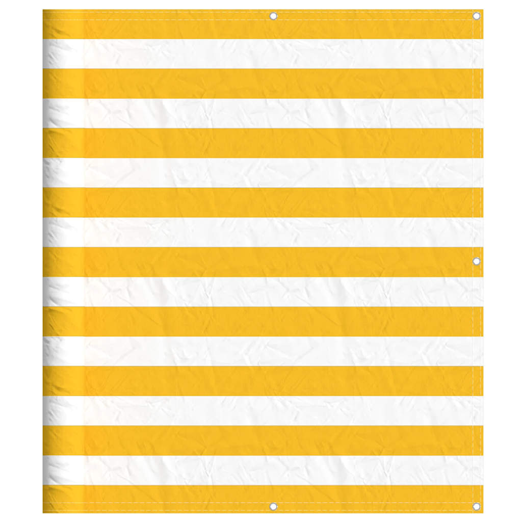 Vidaxx paravent de balcon rayé jaune et blanc 120x800 cm