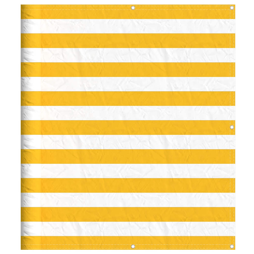Vidaxx paravent de balcon rayé jaune et blanc 120x1000 cm
