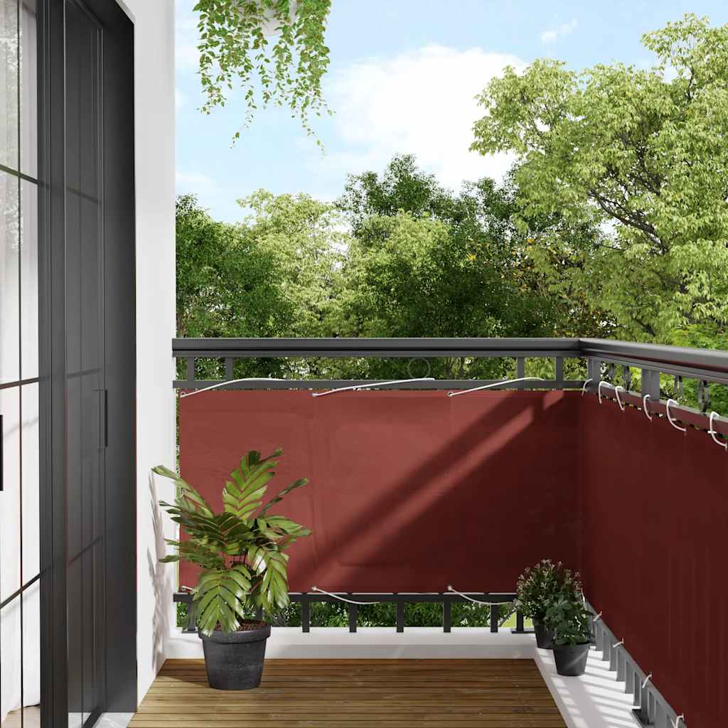 Vidaxx paravent de balcon terre cuite 75x700 cm 100% polyester oxford