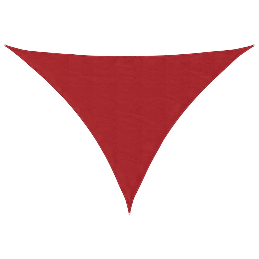 VidaXL voile d'ombrage rouge 7x5x5 m 100% polyester oxford