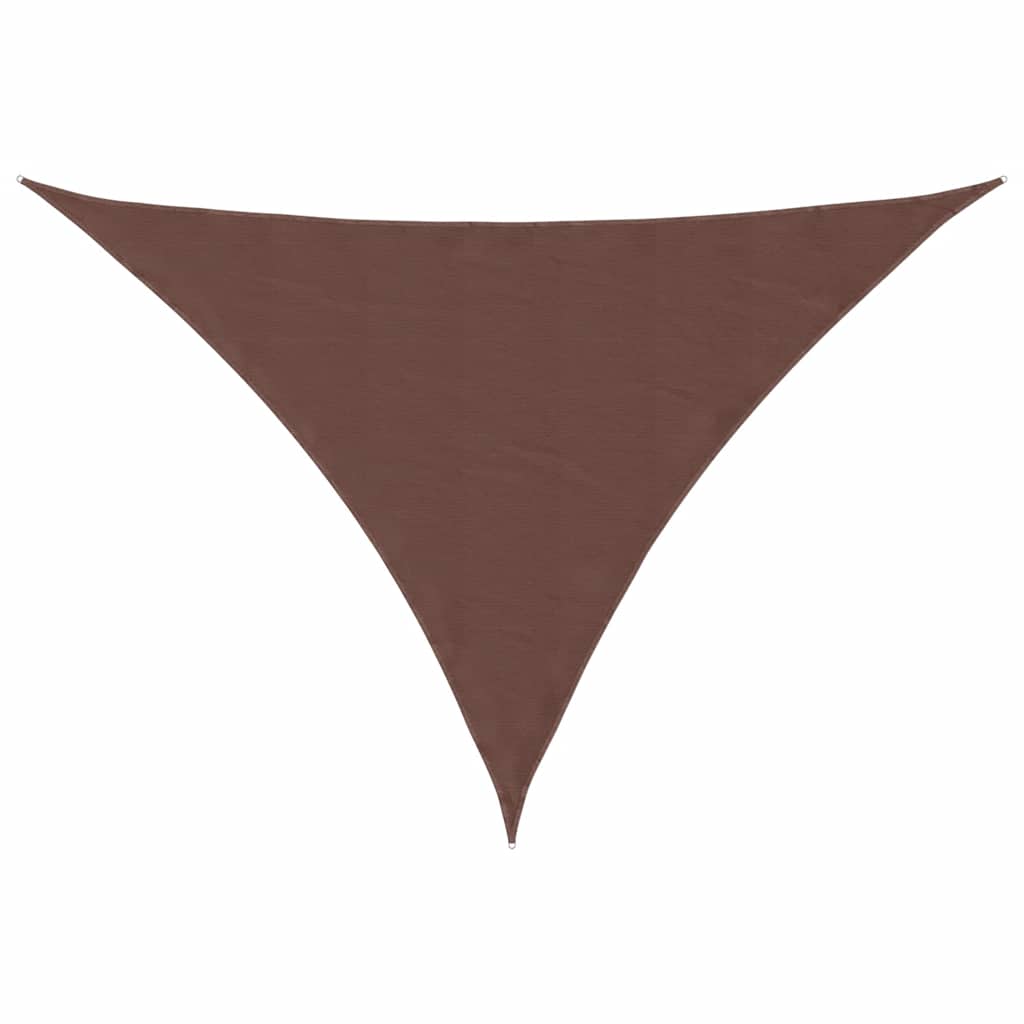 VidaXL voile d'ombrage marron 7x5x5 m 100% polyester oxford