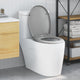 Vidaxl abattant de toilette gris 47 x 37 x 4 cm duroplastique