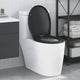 Vidaxl abattant de toilette noir 47 x 37 x 4 cm duroplast