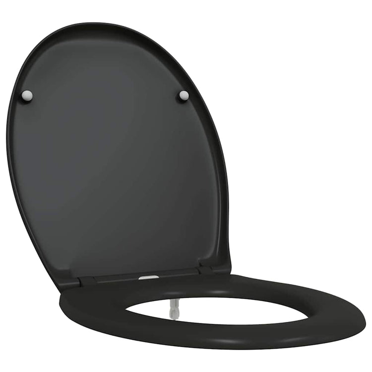 Vidaxl abattant de toilette noir 47 x 37 x 4 cm duroplast