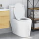 Vidaxl abattant de toilette blanc 47 x 37 x 4 cm duroplast