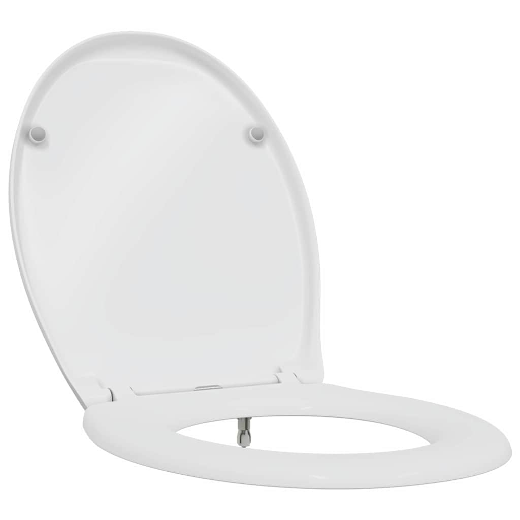 Vidaxl abattant de toilette blanc 47 x 37 x 4 cm duroplast
