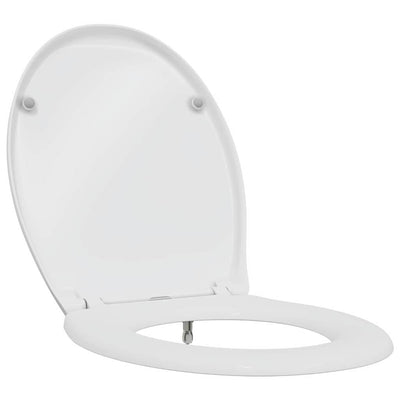 Vidaxl abattant de toilette blanc 47 x 37 x 4 cm duroplast