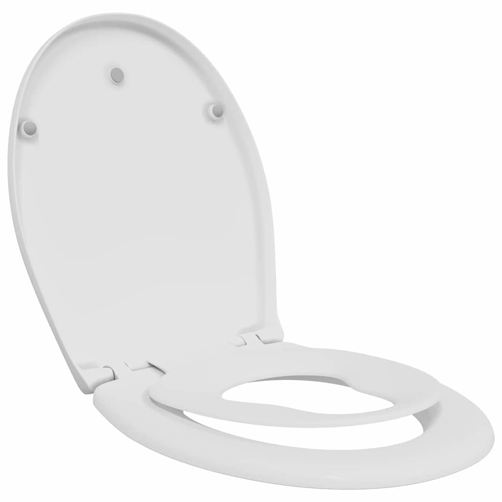 Vidaxl abattant de toilette blanc 47 x 37 x 4 cm duroplast
