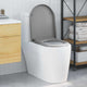 Vidaxl abattant de toilette gris 49 x 36 x 4 cm duroplastique