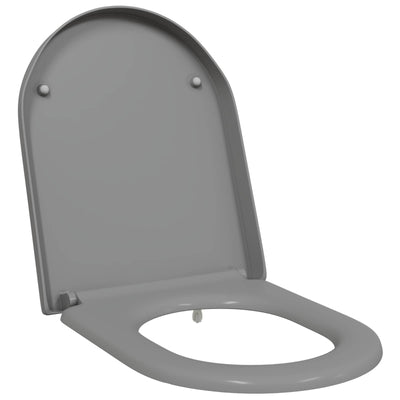 Vidaxl abattant de toilette gris 49 x 36 x 4 cm duroplastique