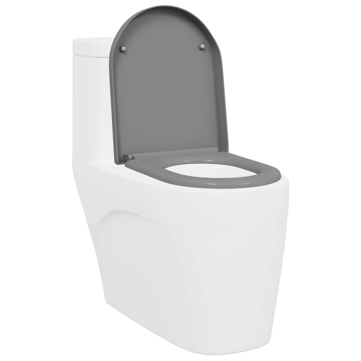 Vidaxl abattant de toilette gris 49 x 36 x 4 cm duroplastique
