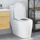 Vidaxl abattant de toilette blanc 49 x 36 x 4 cm duroplast