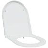 Vidaxl abattant de toilette blanc 49 x 36 x 4 cm duroplast