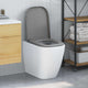 Vidaxx abattant de toilette gris 47,5 x 35 x 3,6 cm duroplast